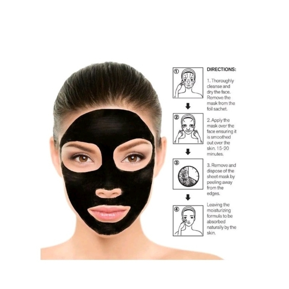 🇺🇸New Pursonic Black Charcoal Sheet Mask